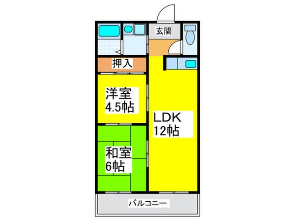 東栄マンションの物件間取画像